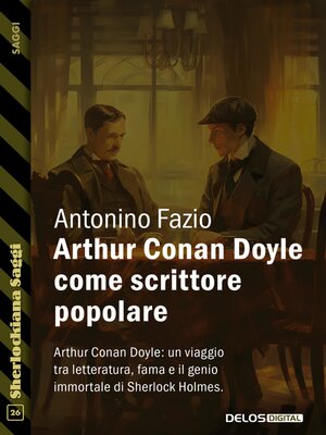 cover image of Arthur Conan Doyle come scrittore popolare